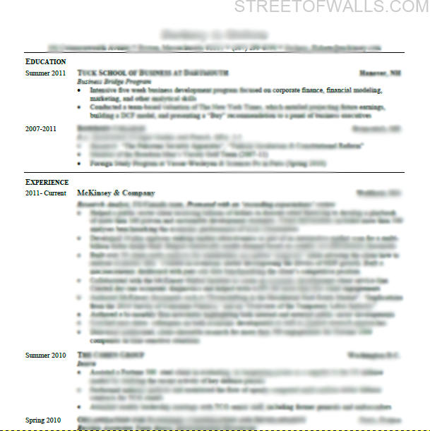 Bcg consulting resume