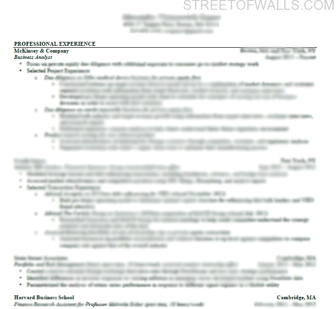 Consulting Resume Cover Letter Street Of Walls